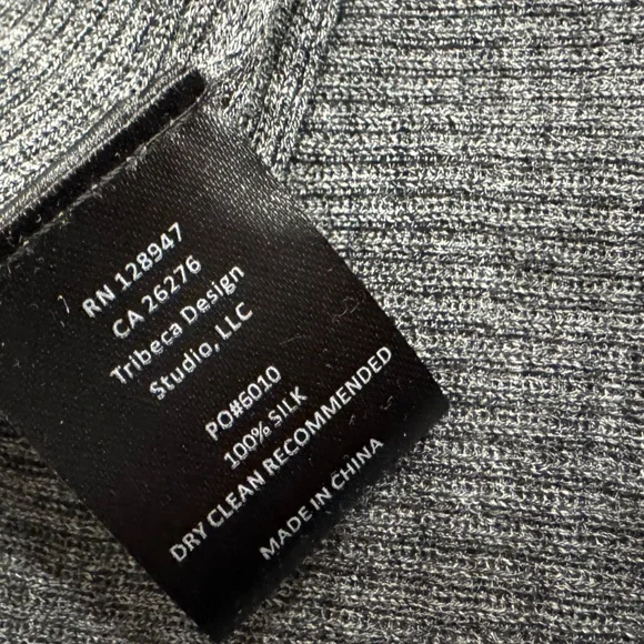 Nili Lotan Men's Gray Gus Silk Tank Top - Picture 5 of 6